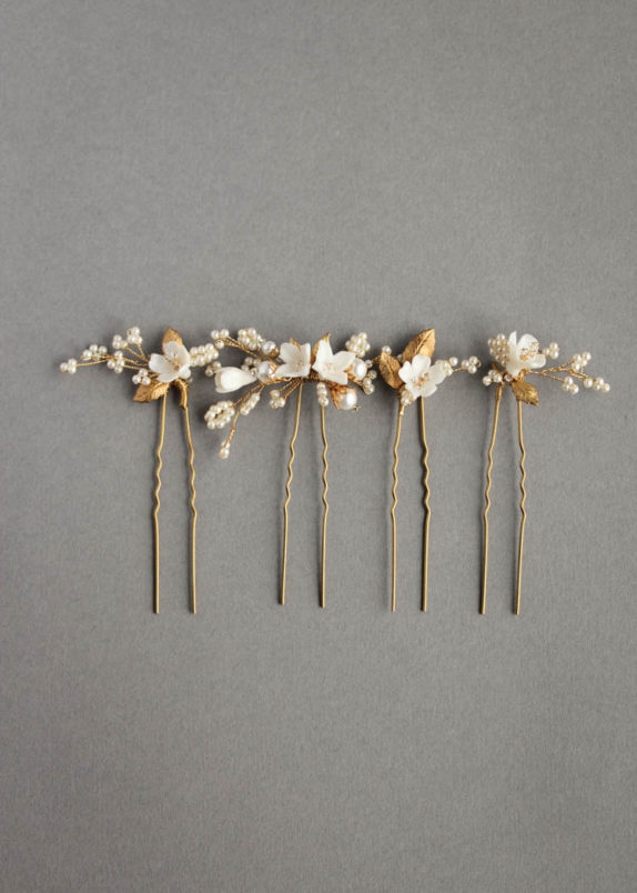 MEADOW floral hair pins 2