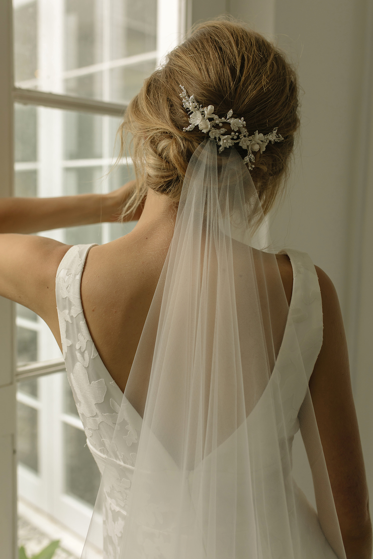 ROSEMONT ivory floral bridal headpiece 1