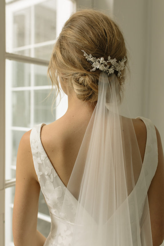 ROSEMONT ivory floral bridal headpiece 3