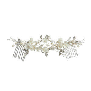 ROSEMONT ivory floral bridal headpiece 6