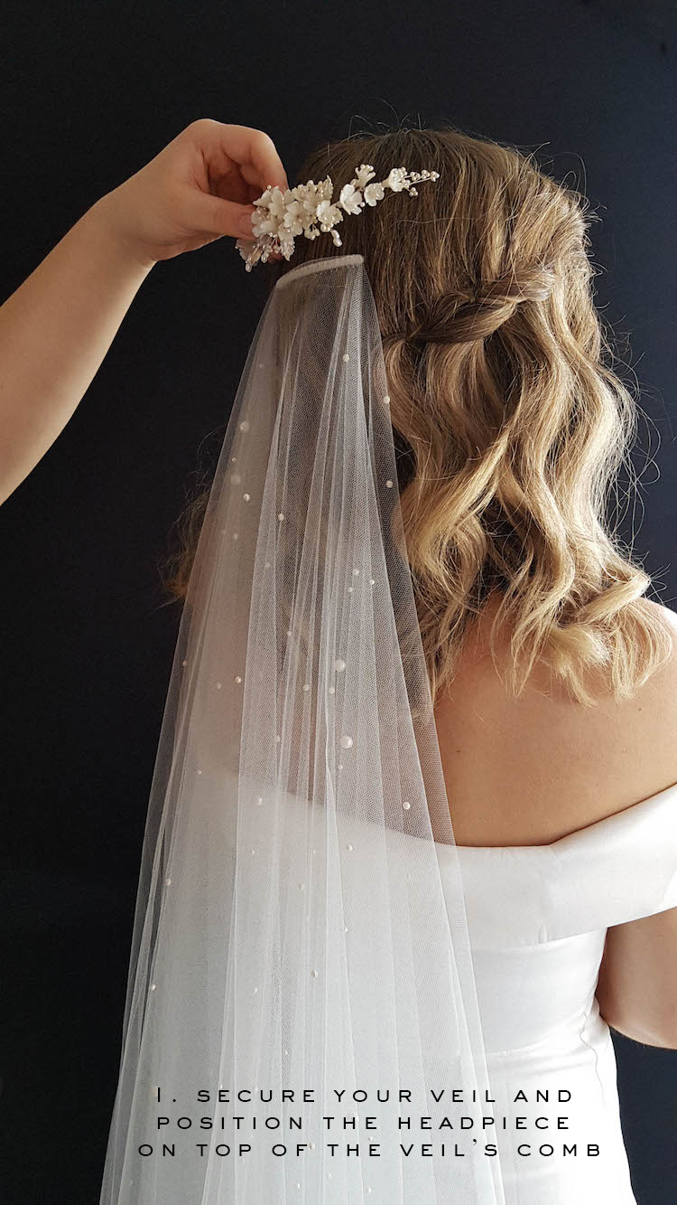 How to layer wedding veils and headpieces - TANIA MARAS | bridal headpieces  + wedding veils