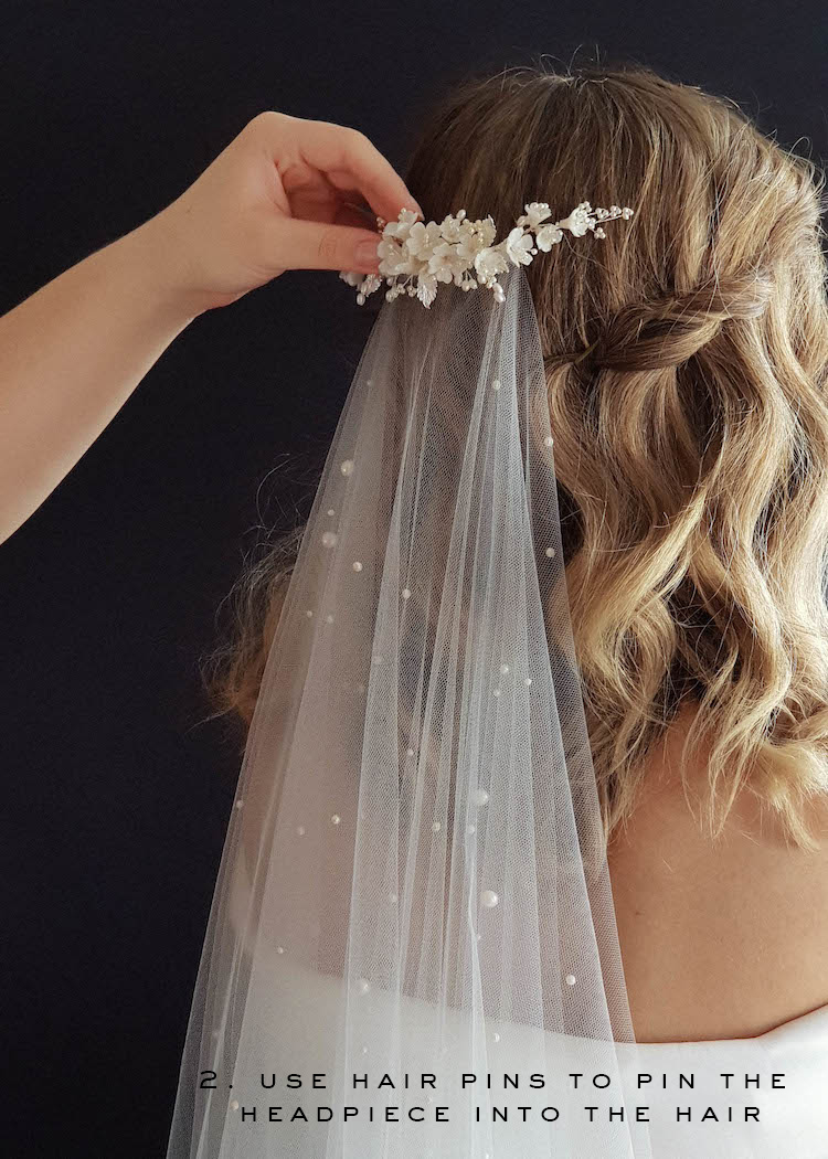 How to Attach the Wedding Veil to Your Hair: Best Tips – One