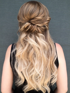 37 beautiful half up half down hairstyles_twisted