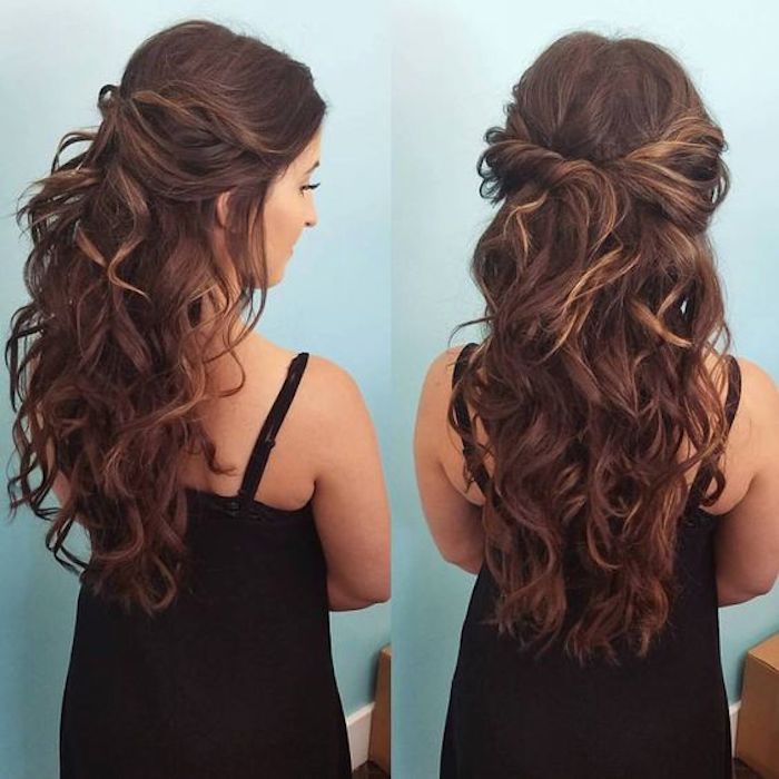 37 beautiful half up half down hairstyles_twisted hair 11