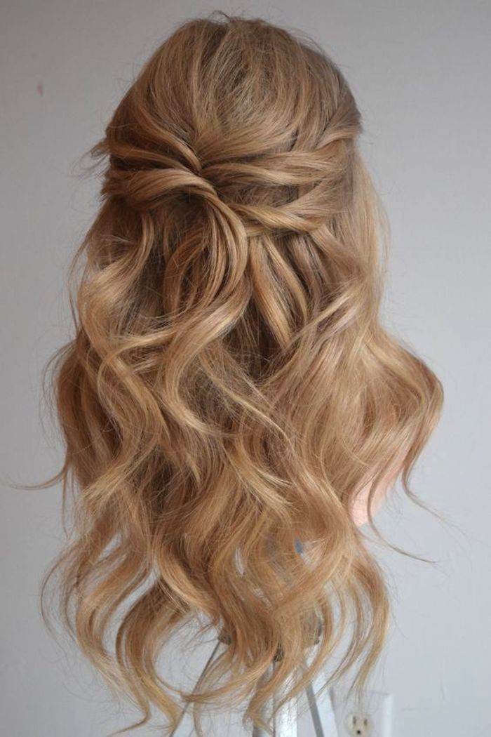 37 beautiful half up half down hairstyles_twisted hair 3