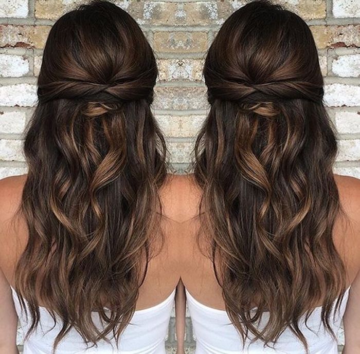 37 beautiful half up half down hairstyles_twisted hair 5