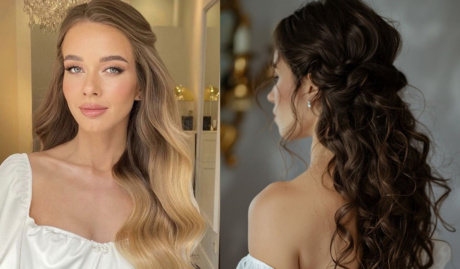 Half Up Hairstyles For Modern Brides