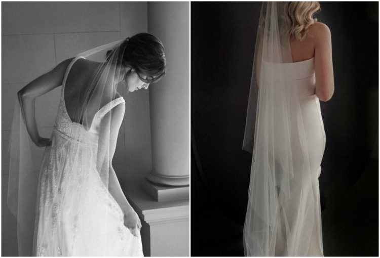AUDREY minimalist wedding veil_TANIA MARAS