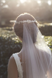 Beautiful wedding veils with crystals_MARGAUX ivory long veil with crystals 1