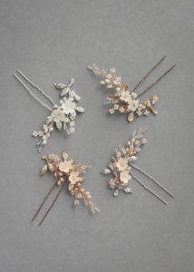 Delicate bridal hair pins for the modern bride_TEAROSE bridal hair pins assorted-colours