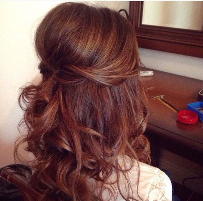 Beautiful bridesmaids hairstyles_half up half down 11