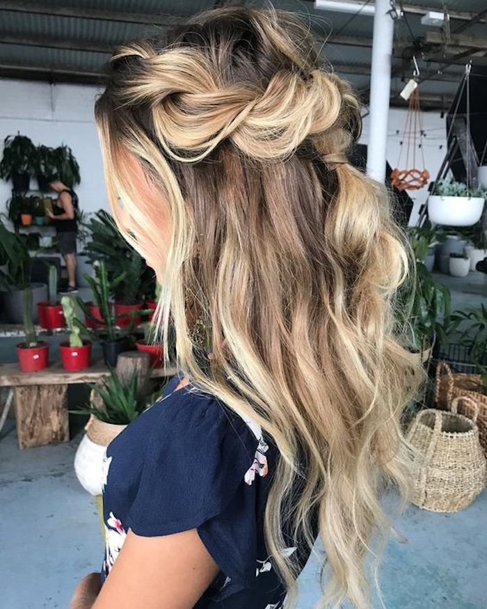 Gorgeous Half up hairstyles - 45 Stylish Ideas : half up medium length