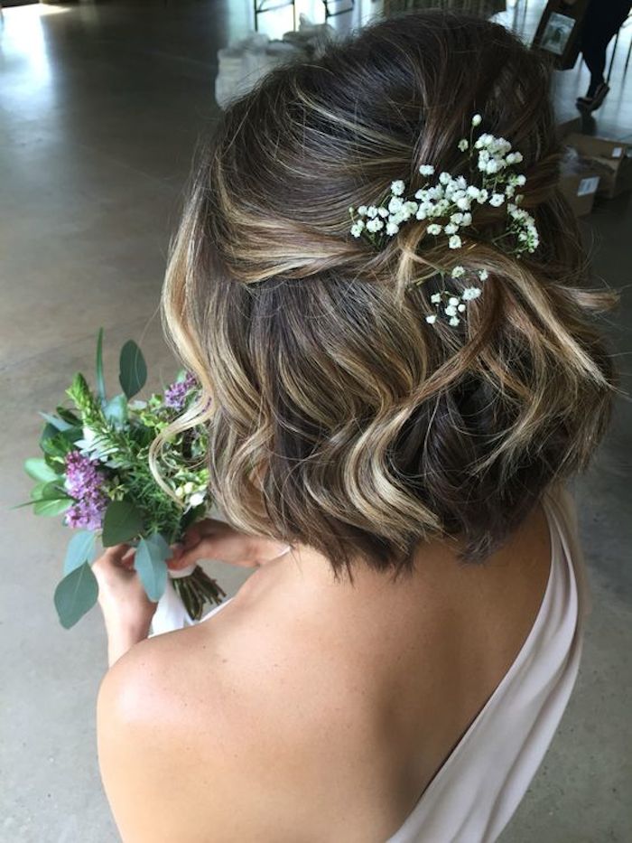 Beautiful bridesmaids hairstyles_half up half down 2