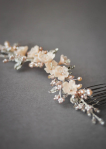 Bespoke for Jessica_silver blush bridal hair vine 12