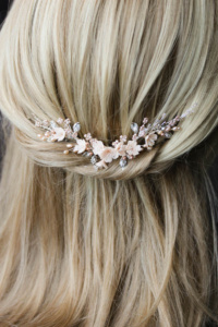 Bespoke for Jessica_silver blush bridal hair vine 2