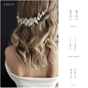 EMILIE headpiece and earring suggestions
