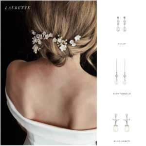 LAURETTE hair pins and earring suggestions