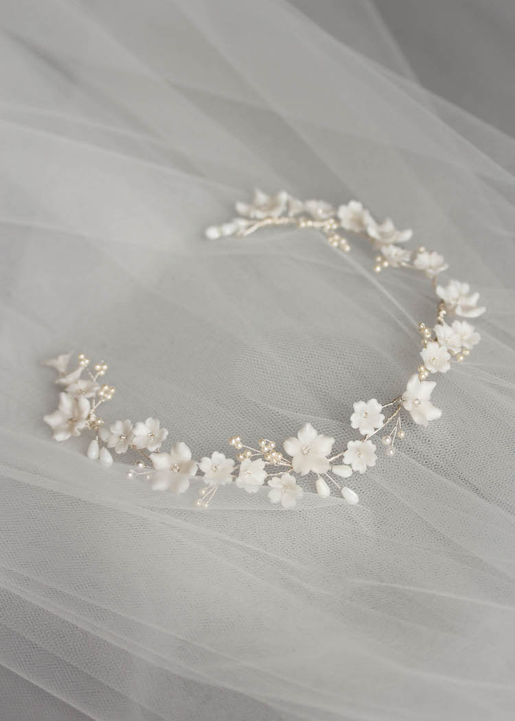 MARJORIE floral bridal headpiece 6