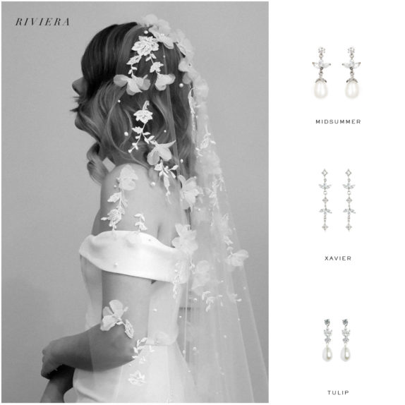 RIVIERA VEIL and earring suggestions