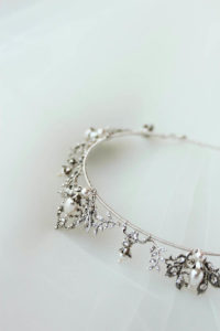 Regal romance_silver wedding tiara with pearls 4