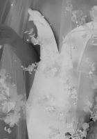 ATHENA long wedding veil with flowers 1