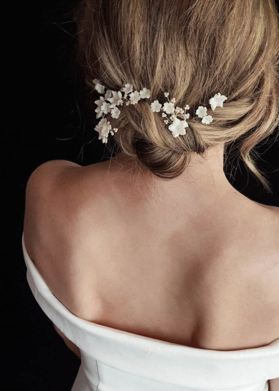 LAURETTE floral wedding hair pins 1