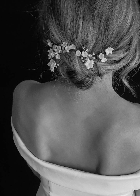 LAURETTE floral wedding hair pins 5