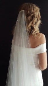 NADIA long pearl bridal veil 14