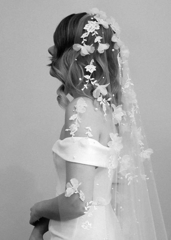 RIVIERA lace wedding veil 1