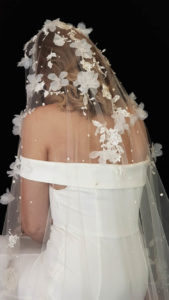 RIVIERA lace wedding veil 17