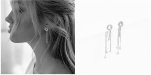BREATHLESS silver chain earrings