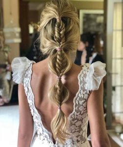 Beautiful braided wedding hairstyles_bridal ponytail 8