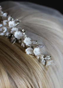 CLARABEL floral bridal tiara 14
