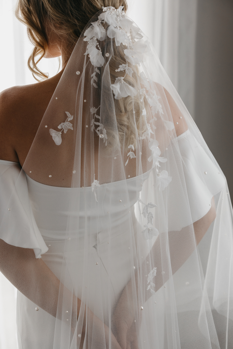 PALOMA  Champagne wedding veil - TANIA MARAS