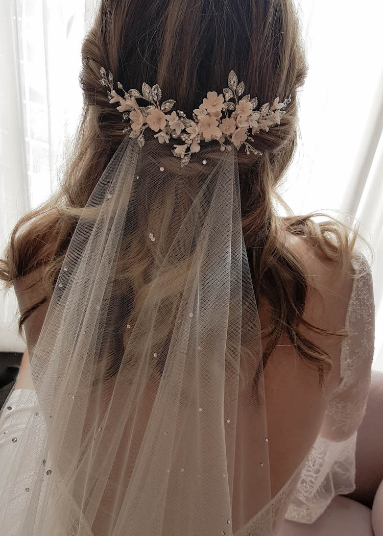 Blush shop bridal veil