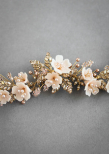 Bespoke for Britt_Verse x Wild Flowers bridal hair comb 3