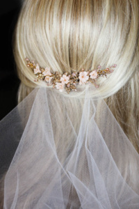 Bespoke for Britt_Verse x Wild Flowers bridal hair comb 4