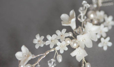 Bespoke For Leona Delicate Hair Vine With Small Flowers 2
