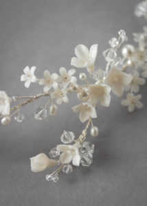 Bespoke for Leona_delicate hair vine with small flowers 5