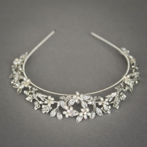 CRESCENT crystal bridal crown 7