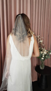 DEWBERRY crystal chapel wedding veil 3