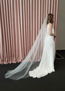 DEWBERRY crystal chapel wedding veil 4