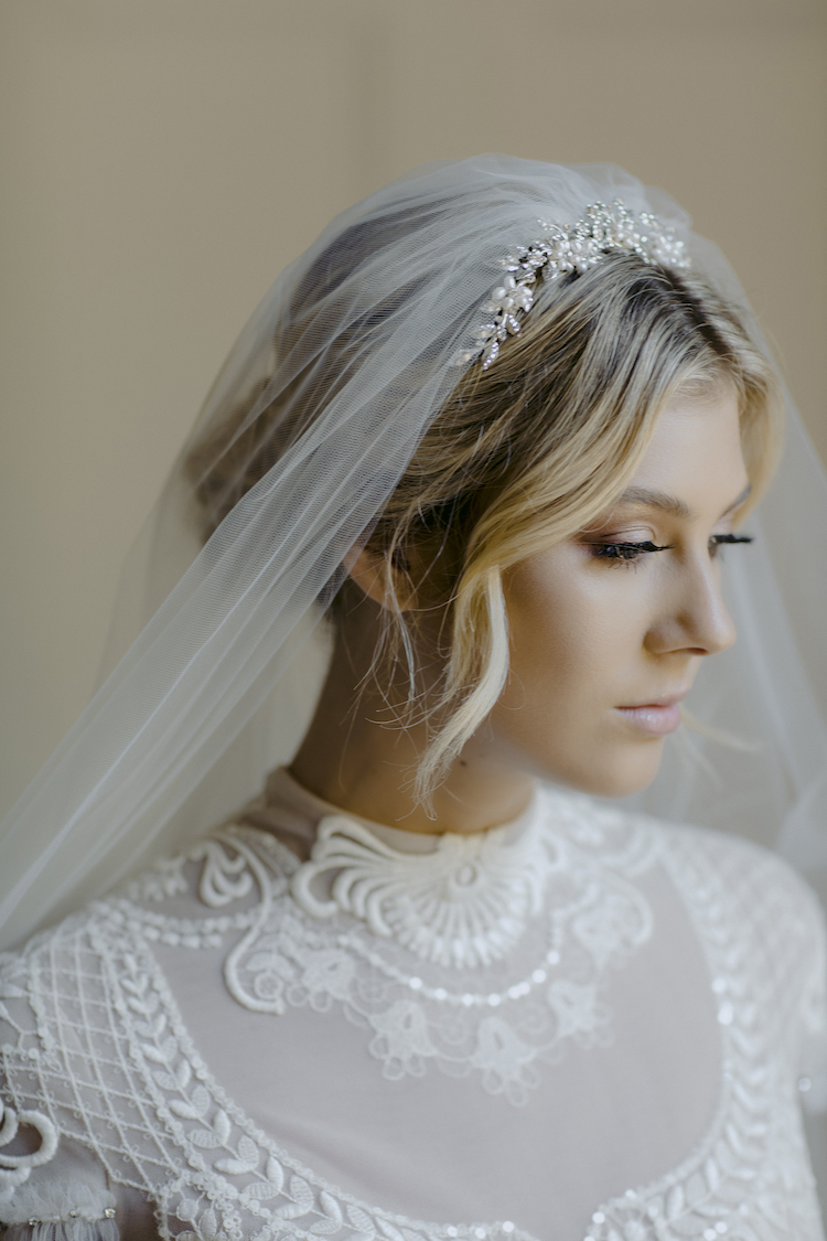 Bridal Hairstyles with Veils and Tiaras