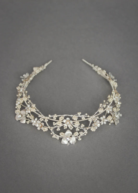 SONNET pearl bridal tiara 5