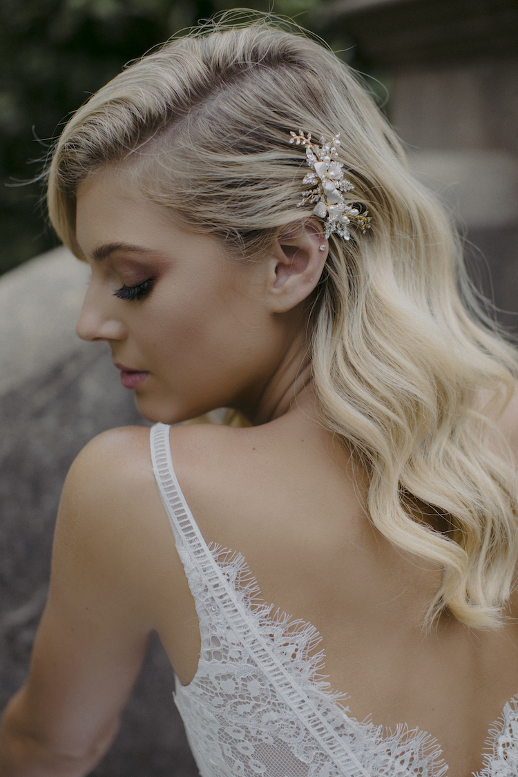 TROUSSEAU  wedding hair comb - TANIA MARAS BRIDAL