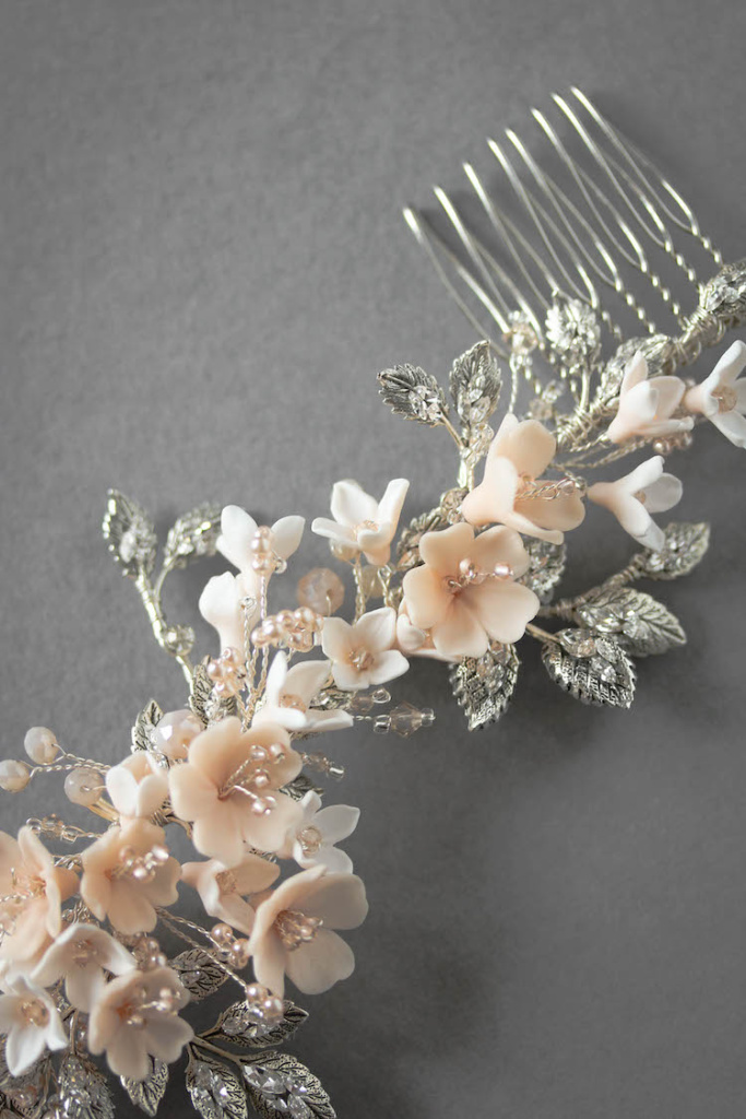 9 blush wedding headpieces you will love TANIA MARAS BRIDAL