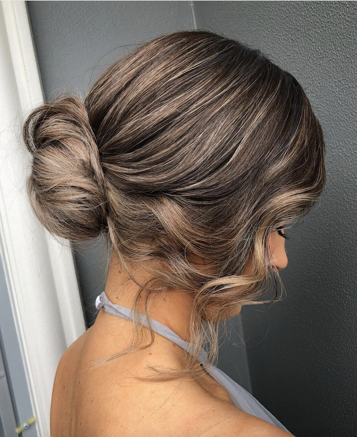 Wedding hair trends 2019_low set effortless updos 5