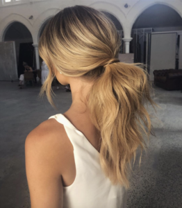 Wedding hair trends for 2019_romantic pony tails 1