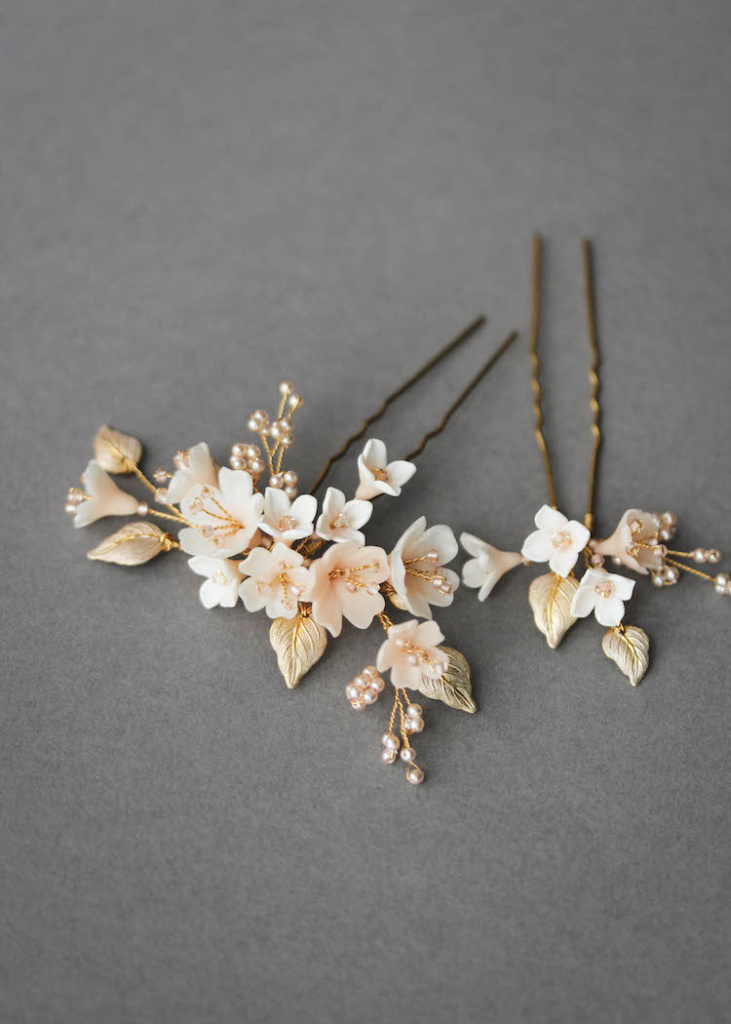 Bespoke For Cameron Cherry Blossom Hair Pins 2