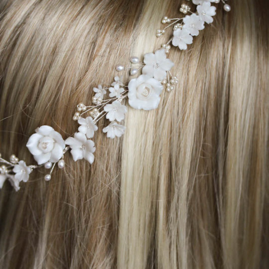 Blossoming Halo_wedding flower crown for Lorraine 1